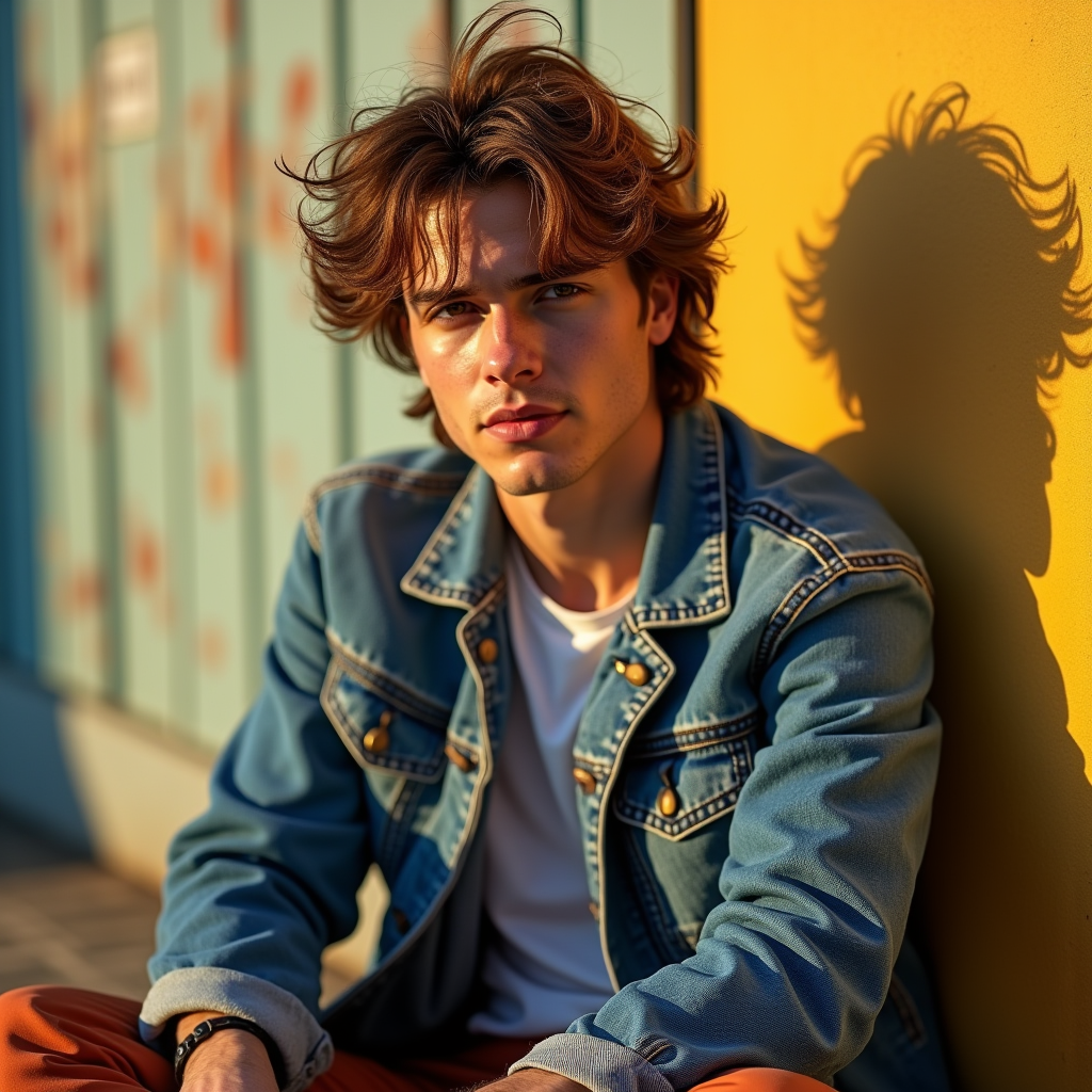 Viral Posts — Young Man In A Denim Jacket Social Media #0070 (Ideogram)
