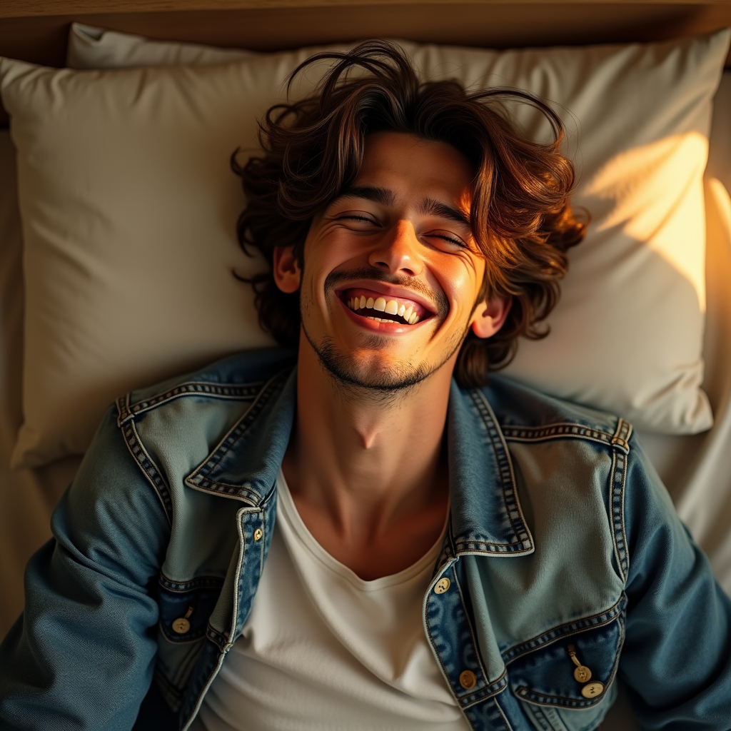 Viral Posts — Young Man In A Denim Jacket Social Media #0082 (Ideogram)