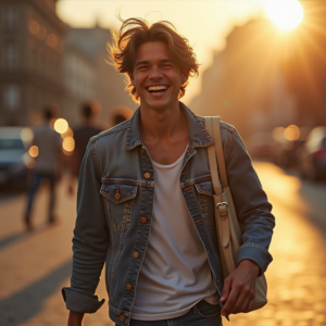Viral Posts — Young Man In A Denim Jacket Social Media #0235 (ChatGPT)