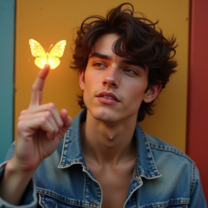 Viral Posts — Young Man In A Denim Jacket Social Media #0247 (ChatGPT)