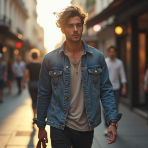 Viral Posts — Young Man In A Denim Jacket Social Media #0343 (ChatGPT)