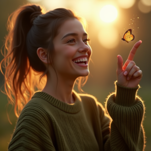 Viral Posts — Young Woman With A High Ponytail Social Media #0001 (Dreamina)