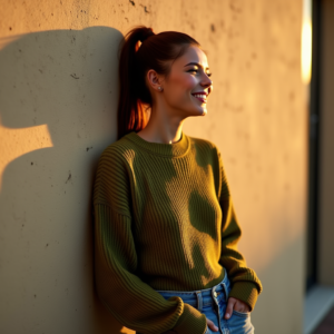 Viral Posts — Young Woman With A High Ponytail Social Media #0013 (Dreamina)