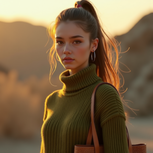 Viral Posts — Young Woman With A High Ponytail Social Media #0169 (Dreamina)