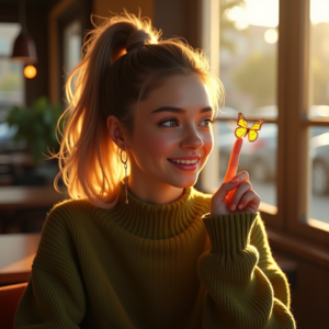 Viral Posts — Young Woman With A High Ponytail Social Media #0181 (Dreamina)