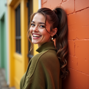 Viral Posts — Young Woman With A High Ponytail Social Media #0250 (Ideogram)