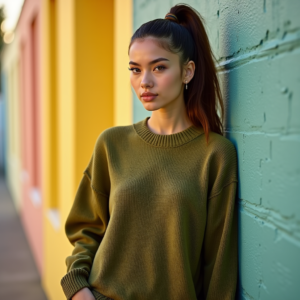 Viral Posts — Young Woman With A High Ponytail Social Media #0256 (FLUX)