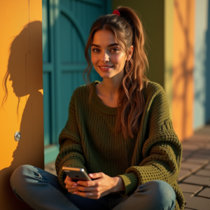 Viral Posts — Young Woman With A High Ponytail Social Media #0274 (Ideogram)