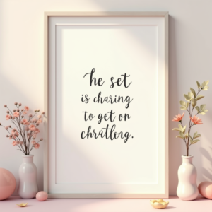 Wall Art — Cozy Hand-lettered Quote Framed By Minimal Printable / Etsy #0074 (Gemini)