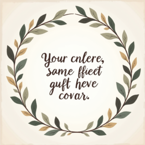 Wall Art — Cozy Hand-lettered Quote Framed By Minimal Printable / Etsy #0152 (Seedream)