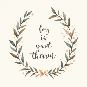 Wall Art — Cozy Hand-lettered Quote Framed By Minimal Printable / Etsy #0307 (Leonardo)