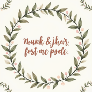 Wall Art — Cozy Hand-lettered Quote Framed By Minimal Printable / Etsy #0343 (Leonardo)