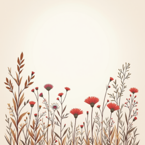 Wall Art — Delicate Line-art Bouquet Of Wildflowers With Printable / Etsy #0336 (FLUX)