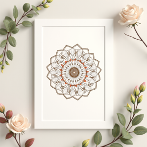 Wall Art — Intricate Mandala Pattern Radiating From A Printable / Etsy #0027 (ChatGPT)