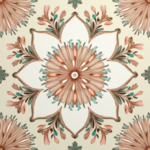 Wall Art — Intricate Mandala Pattern Radiating From A Printable / Etsy #0045 (Dreamina)