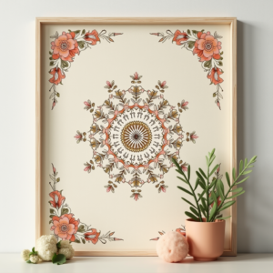 Wall Art — Intricate Mandala Pattern Radiating From A Printable / Etsy #0051 (ChatGPT)
