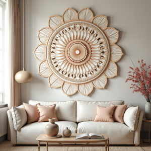 Wall Art — Intricate Mandala Pattern Radiating From A Printable / Etsy #0177 (Dreamina)
