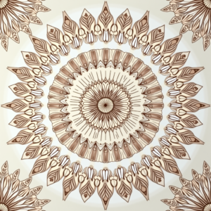 Wall Art — Intricate Mandala Pattern Radiating From A Printable / Etsy #0189 (Dreamina)
