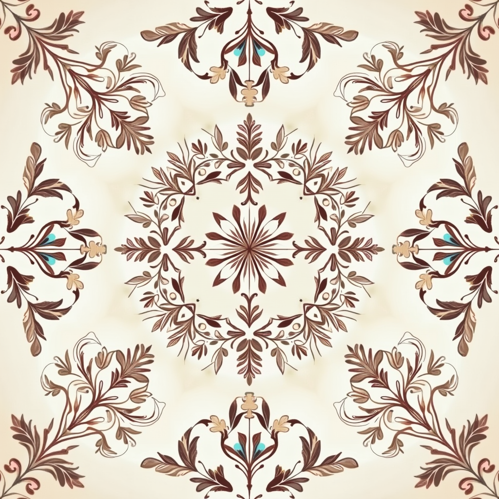 Wall Art — Intricate Mandala Pattern Radiating From A Printable / Etsy #0225 (Dreamina)