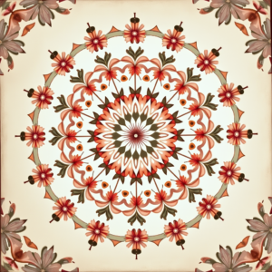 Wall Art — Intricate Mandala Pattern Radiating From A Printable / Etsy #0236 (Seedream)