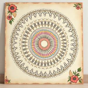 Wall Art — Intricate Mandala Pattern Radiating From A Printable / Etsy #0260 (Seedream)