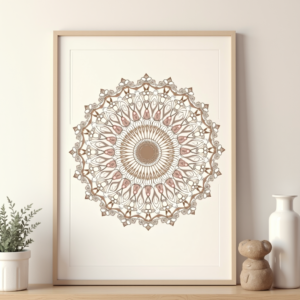Wall Art — Intricate Mandala Pattern Radiating From A Printable / Etsy #0278 (Gemini)