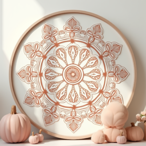 Wall Art — Intricate Mandala Pattern Radiating From A Printable / Etsy #0296 (Seedream)