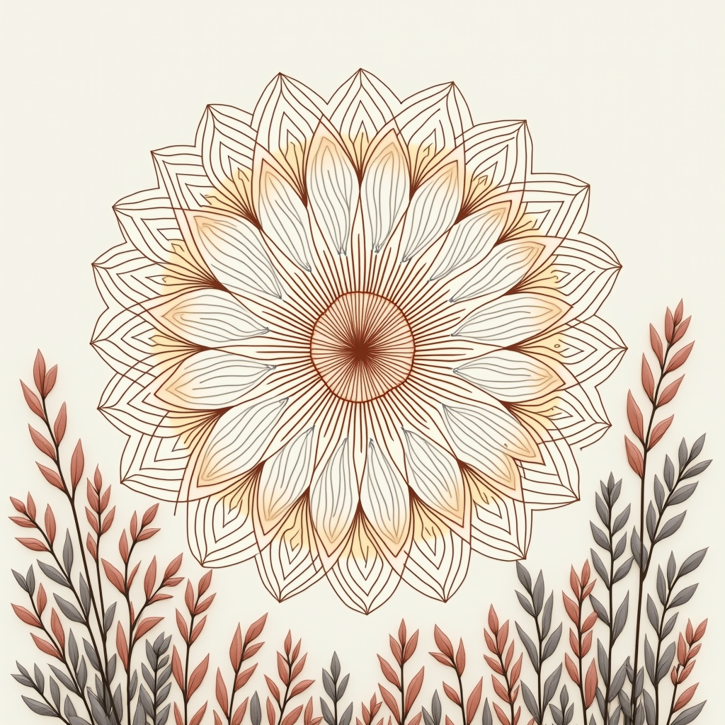 Wall Art — Intricate Mandala Pattern Radiating From A Printable / Etsy #0302 (Gemini)