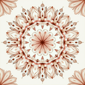 Wall Art — Intricate Mandala Pattern Radiating From A Printable / Etsy #0308 (Seedream)