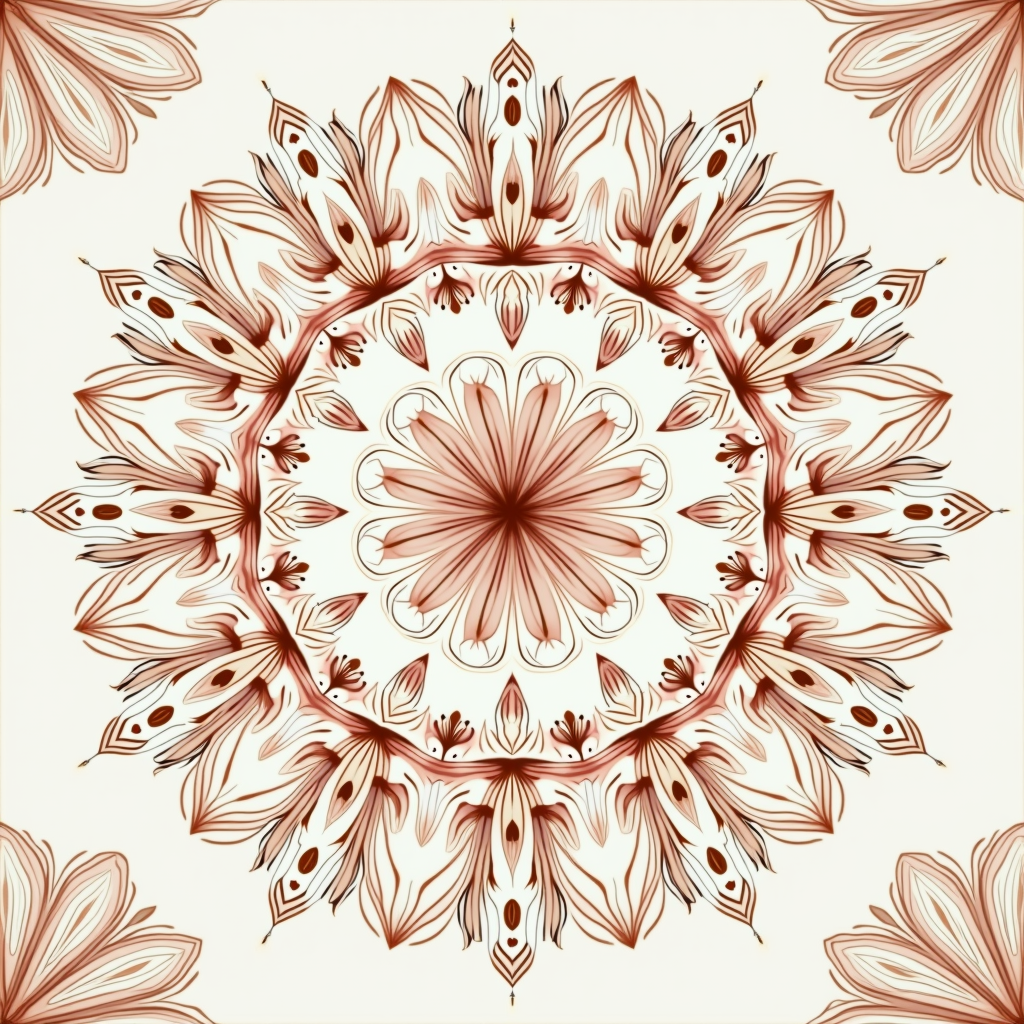 Wall Art — Intricate Mandala Pattern Radiating From A Printable / Etsy #0308 (Seedream)