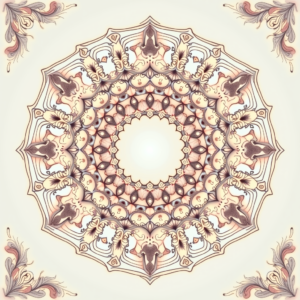 Wall Art — Intricate Mandala Pattern Radiating From A Printable / Etsy #0332 (Seedream)