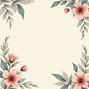 Wall Art — Nostalgic Vintage-postcard-style Botanical Illustration Printable / Etsy #0192 (FLUX)