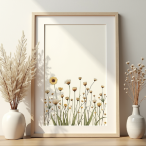 Wall Art — Nostalgic Vintage-postcard-style Botanical Illustration Printable / Etsy #0216 (FLUX)