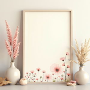 Wall Art — Nostalgic Vintage-postcard-style Botanical Illustration Printable / Etsy #0287 (Stable Diffusion)