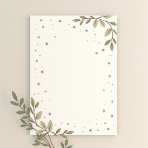 Wall Art — Soft Watercolor-style Moon-and-stars Nursery Motif Printable / Etsy #0065 (Recraft)