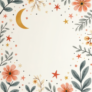 Wall Art — Soft Watercolor-style Moon-and-stars Nursery Motif Printable / Etsy #0179 (Stable Diffusion)