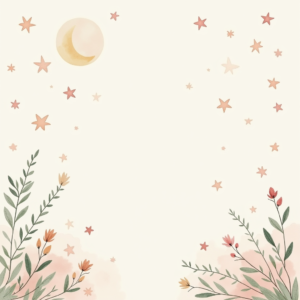 Wall Art — Soft Watercolor-style Moon-and-stars Nursery Motif Printable / Etsy #0310 (Midjourney)