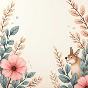 Wall Art — Whimsical Woodland-creature Illustration Peeking Through Soft Printable / Etsy #0172 (Firefly)