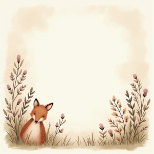 Wall Art — Whimsical Woodland-creature Illustration Peeking Through Soft Printable / Etsy #0255 (ChatGPT)