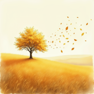 Watercolor — Lone Tree Standing In A Sweeping Illustration Styles #0228 (Stable Diffusion)