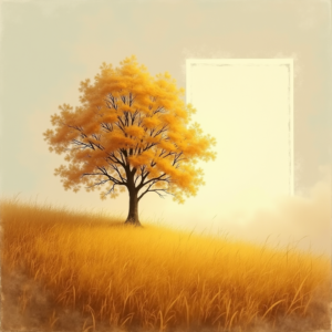 Watercolor — Lone Tree Standing In A Sweeping Illustration Styles #0330 (Recraft)