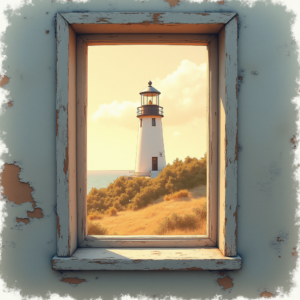 Watercolor — Quiet Coastal Lighthouse Against A Soft Illustration Styles #0220 (ChatGPT)